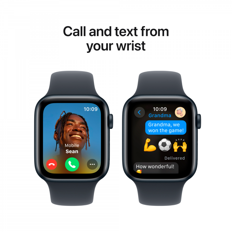 Apple Watch SE GPS 44mm Midnight Aluminium Case with Midnight Sport Band - M/L,Model A2723 - Image 8