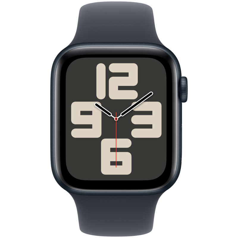 Apple Watch SE GPS 44mm Midnight Aluminium Case with Midnight Sport Band - M/L,Model A2723 - Image 2