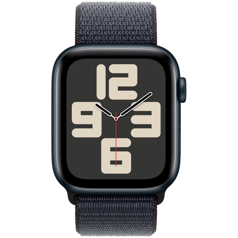Apple Watch SE GPS + Cellular 40mm Midnight Aluminium Case with Ink Sport Loop,Model A2725 - Image 2