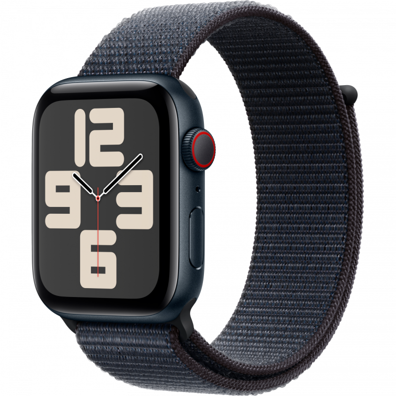 Apple Watch SE GPS + Cellular 40mm Midnight Aluminium Case with Ink Sport Loop,Model A2725 - Image 5