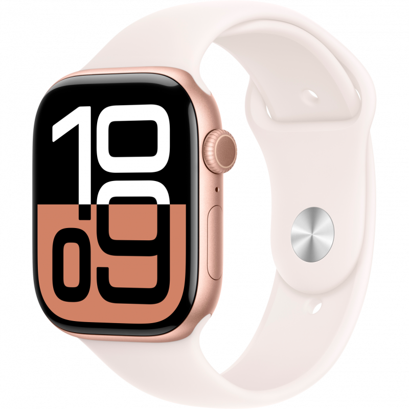 Apple Watch Series 10 GPS + Cellular 42mm Rose Gold Aluminium Case with Light Blush Sport Band - S/M,Model A3001 - Image 5