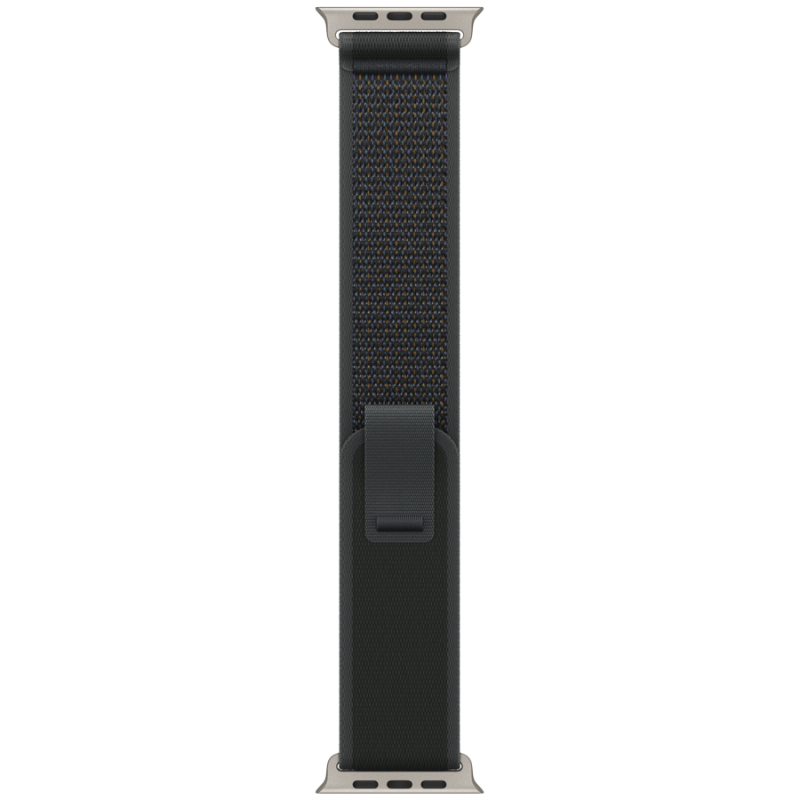 49mm Black Trail Loop - M/L - Natural Titanium Finish