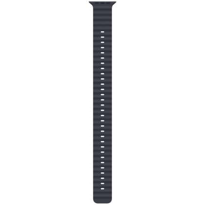 49mm Navy Ocean Band Extension - Natural Titanium Finish