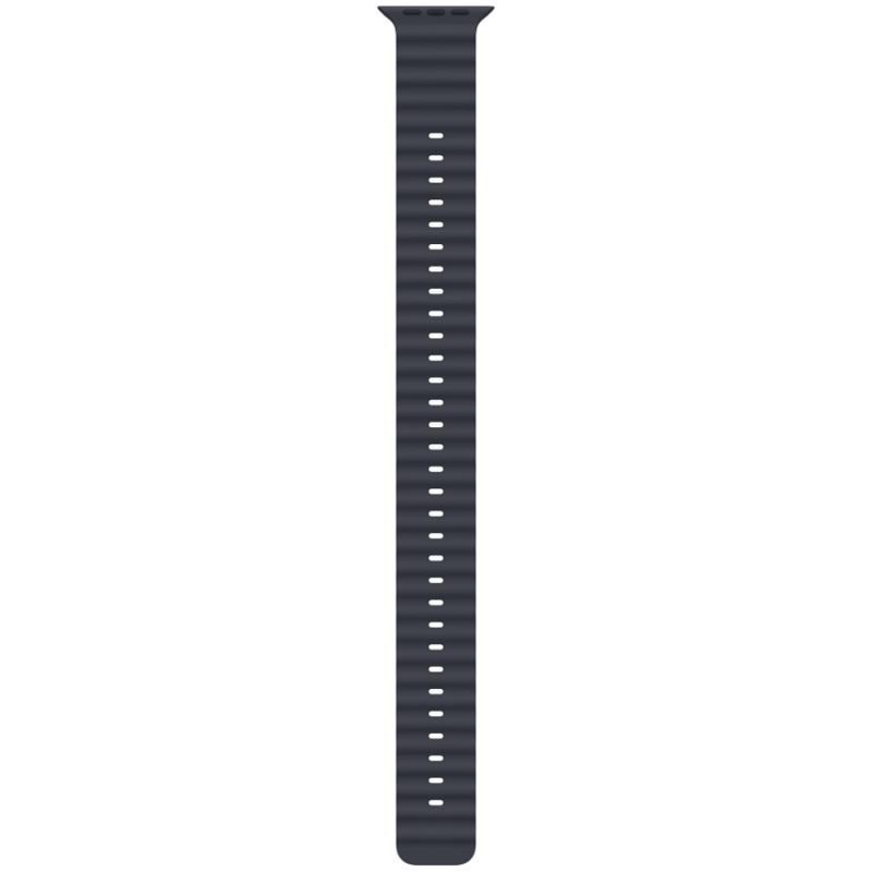 49mm Navy Ocean Band Extension - Natural Titanium Finish