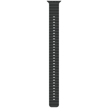 49mm Black Ocean Band Extension - Natural Titanium Finish