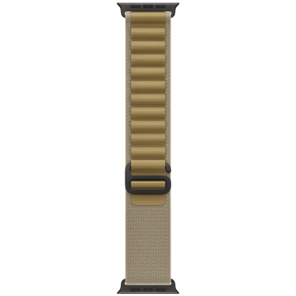 49mm Tan Alpine Loop - Medium - Black Titanium Finish