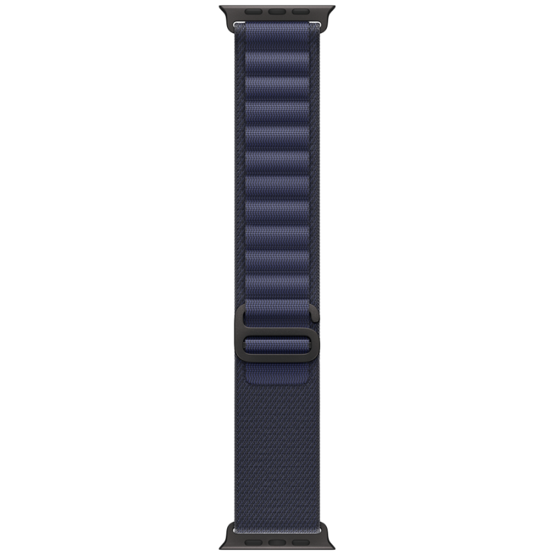 49mm Navy Alpine Loop - Large - Black Titanium Finish