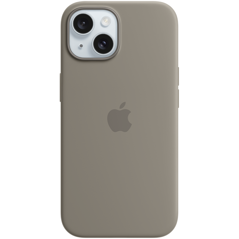 iPhone 15 Silicone Case with MagSafe - Clay,Model A3123