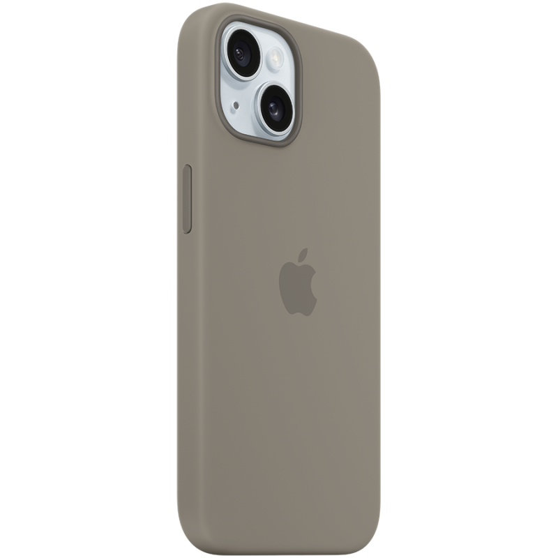 iPhone 15 Silicone Case with MagSafe - Clay,Model A3123 - Image 2