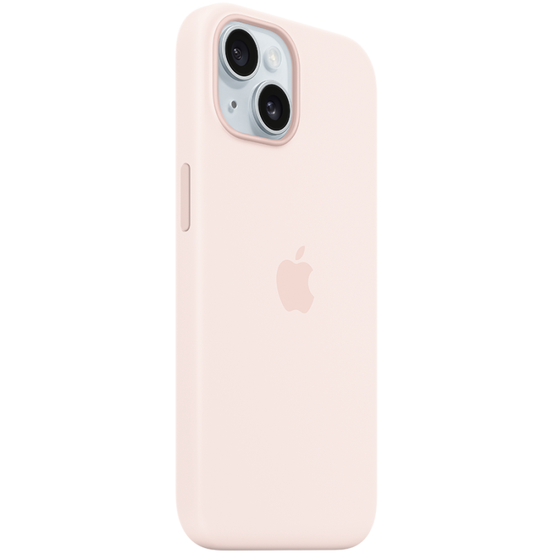 iPhone 15 Silicone Case with MagSafe - Light Pink,Model A3123 - Image 2