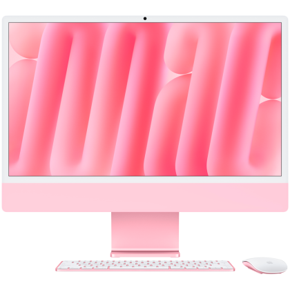 24-inch iMac with Retina 4.5K display: Apple M4 chip with 8‑core CPU and 8‑core GPU, 16GB, 256GB SSD - Pink,Model A3247