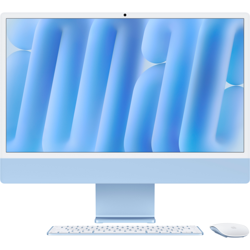 24-inch iMac with Retina 4.5K display: Apple M4 chip with 10‑core CPU and 10‑core GPU, 16GB, 256GB SSD - Blue,Model A3137 - Image 4