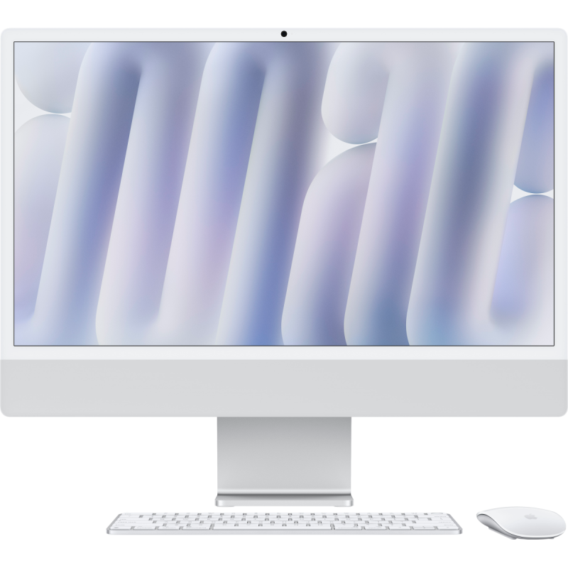 24-inch iMac with Retina 4.5K display, Nano-texture glass: Apple M4 chip with 10‑core CPU and 10‑core GPU, 256GB SSD, 16GB - Silver,Model A3137 - Image 4