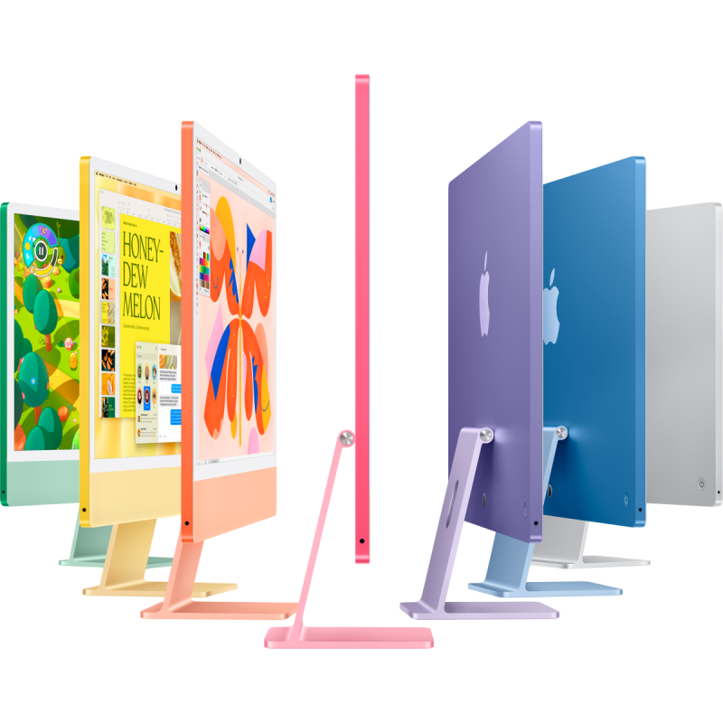 24-inch iMac with Retina 4.5K display, Nano-texture glass: Apple M4 chip with 10‑core CPU and 10‑core GPU, 256GB SSD, 16GB - Silver,Model A3137 - Image 7