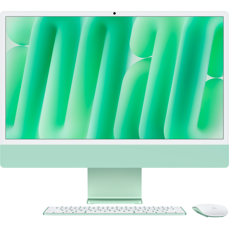 24-inch iMac with Retina 4.5K display: Apple M4 chip with 8‑core CPU and 8‑core GPU, 16GB, 256GB SSD - Green,Model A3247 - Image 4