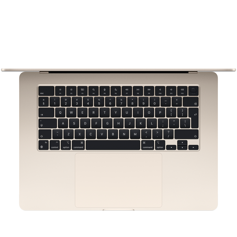15-inch MacBook Air: Apple M3 chip with 8-core CPU and 10-core GPU, 24GB, 512GB SSD - Starlight,Model A3114 - Image 2
