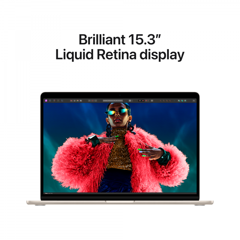 15-inch MacBook Air: Apple M3 chip with 8-core CPU and 10-core GPU, 24GB, 512GB SSD - Starlight,Model A3114 - Image 8