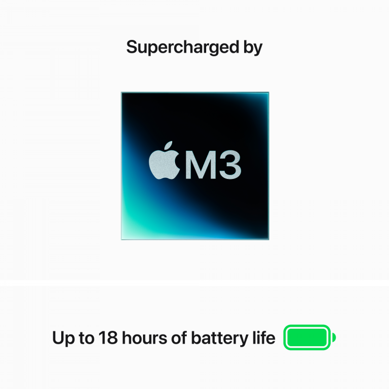 15-inch MacBook Air: Apple M3 chip with 8-core CPU and 10-core GPU, 24GB, 512GB SSD - Space Grey,Model A3114 - Image 7