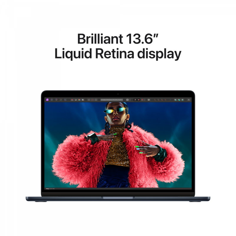13-inch MacBook Air: Apple M3 chip with 8-core CPU and 8-core GPU, 16GB, 256GB SSD - Midnight,Model A3113 - Image 8