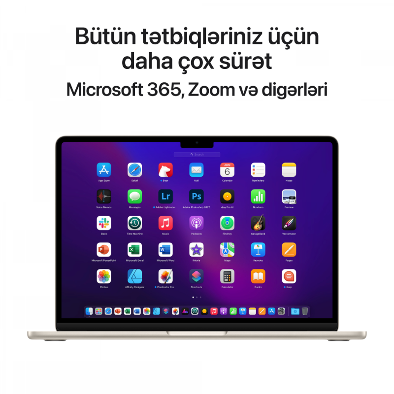 13-inch MacBook Air: Apple M2 chip with 8-core CPU and 8-core GPU, 16GB, 256GB - Starlight,Model A2681 - Image 5