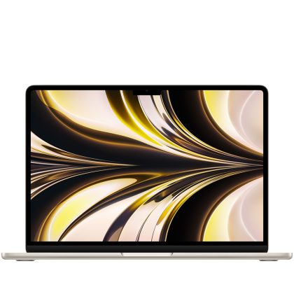 13-inch MacBook Air: Apple M2 chip with 8-core CPU and 8-core GPU, 16GB, 256GB - Starlight,Model A2681