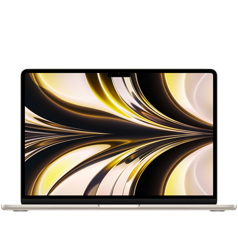 13-inch MacBook Air: Apple M2 chip with 8-core CPU and 8-core GPU, 16GB, 256GB - Starlight,Model A2681