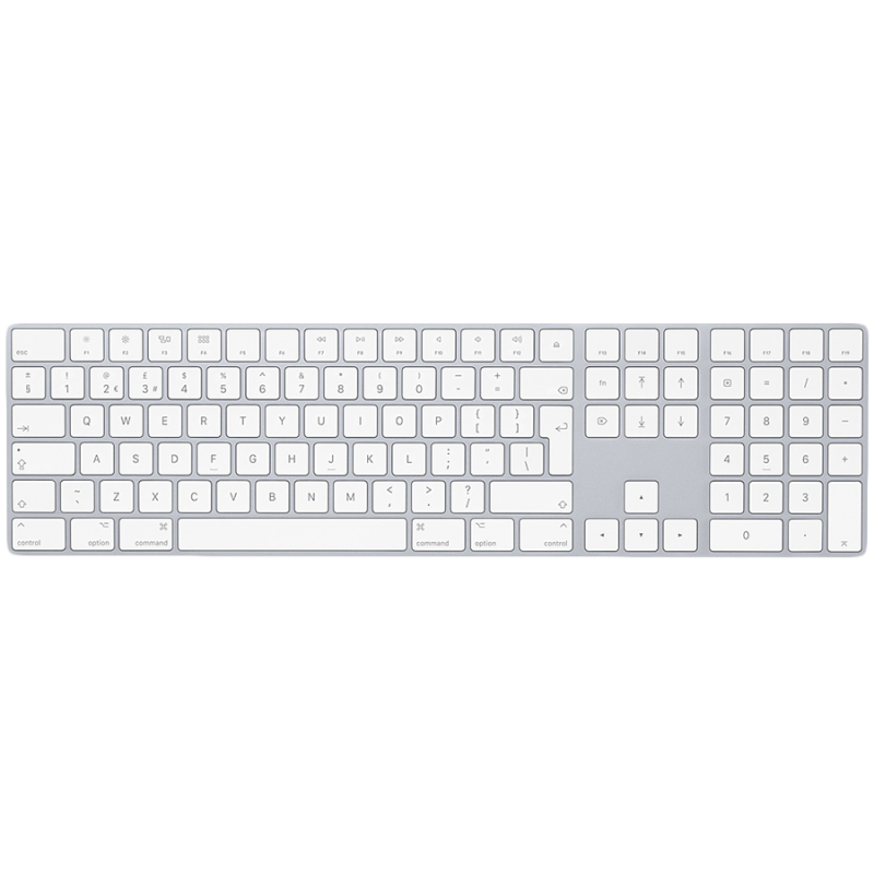 Magic Keyboard with Numeric Keypad - International English - Silver,Model A1843