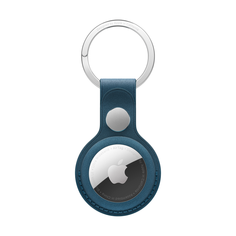 AirTag FineWoven Key Ring - Pacific Blue - Image 2