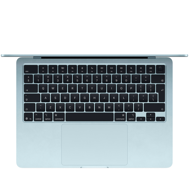 13-inch MacBook Air: Apple M4 chip with 10-core CPU and 10-core GPU, 24GB, 512GB SSD - Sky Blue,Model A3240 - Image 2