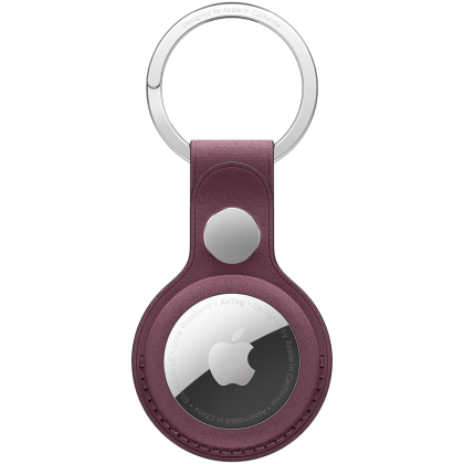 AirTag FineWoven Key Ring - Mulberry
