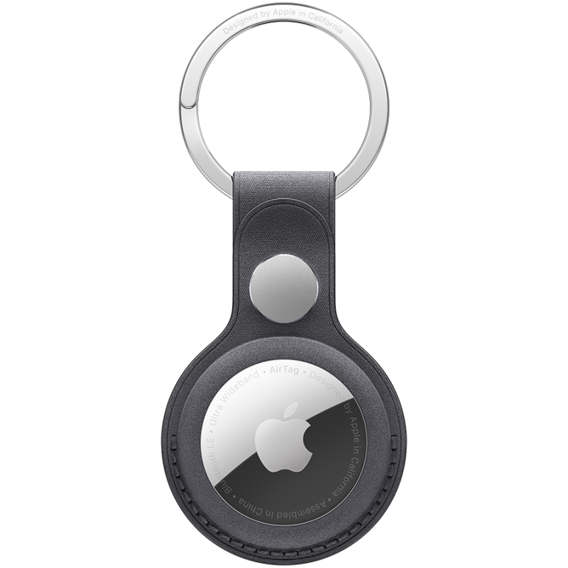 AirTag FineWoven Key Ring - Black