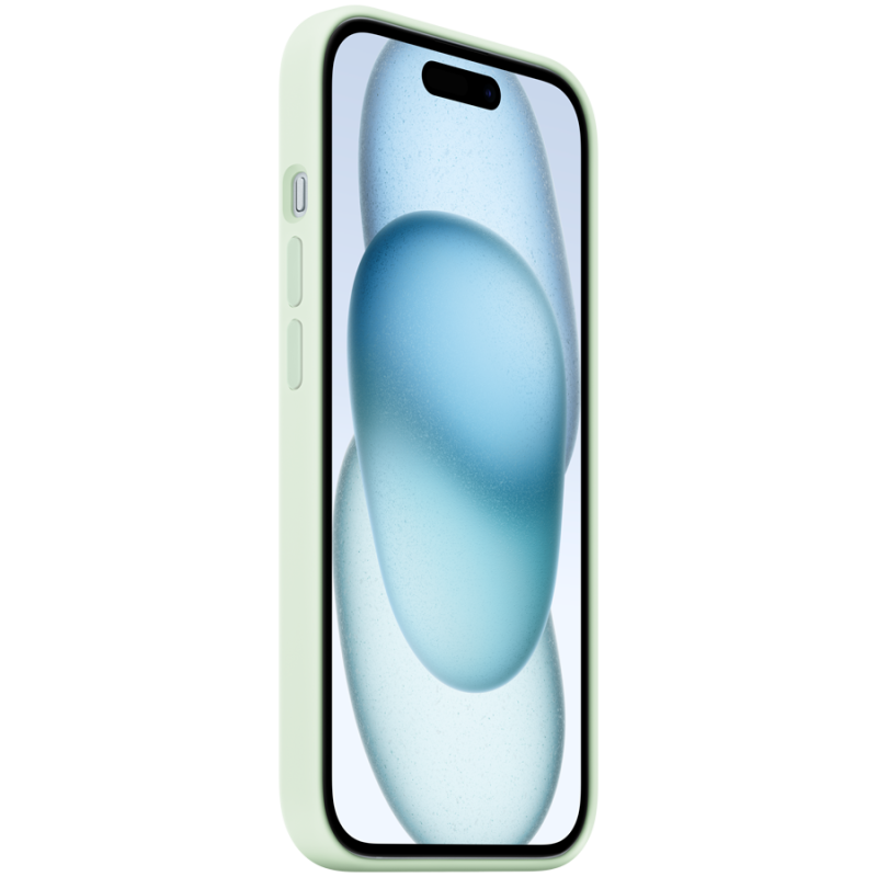iPhone 15 Silicone Case with MagSafe - Soft Mint,Model A3123 - Image 2