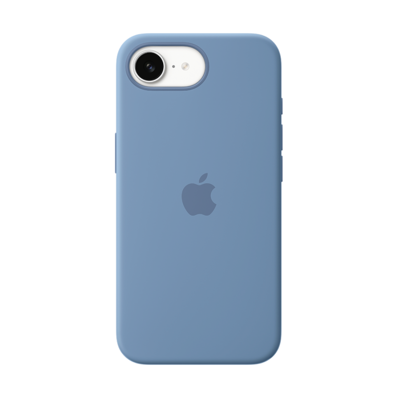 iPhone 16e Silicone Case – Winter Blue - Image 3