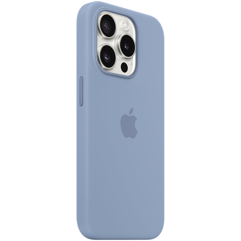 iPhone 15 Pro Silicone Case with MagSafe - Winter Blue,Model A3125 - Image 2