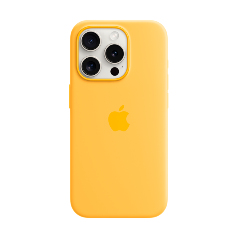 iPhone 15 Pro Silicone Case with MagSafe - Sunshine,Model A3125 - Image 3