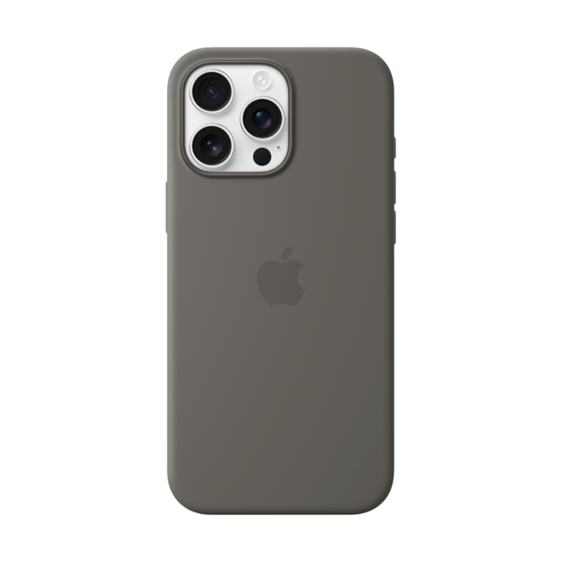 iPhone 16 Pro Max Silicone Case with MagSafe - Stone Gray,Model A3316 - Image 2
