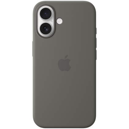 iPhone 16 Silicone Case with MagSafe - Stone Gray,Model A3313