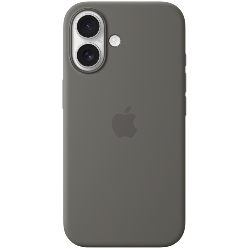 iPhone 16 Silicone Case with MagSafe - Stone Gray,Model A3313