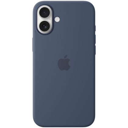 iPhone 16 Plus Silicone Case with MagSafe - Denim,Model A3314