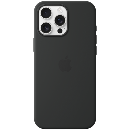 iPhone 16 Pro Max Silicone Case with MagSafe - Black,Model A3316