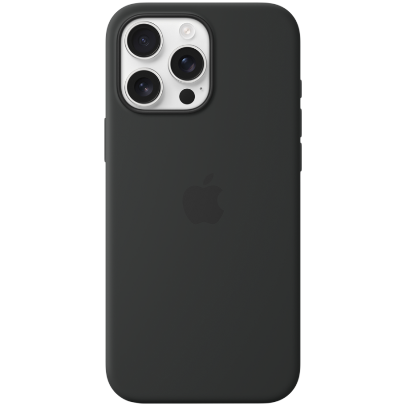 iPhone 16 Pro Max Silicone Case with MagSafe - Black,Model A3316