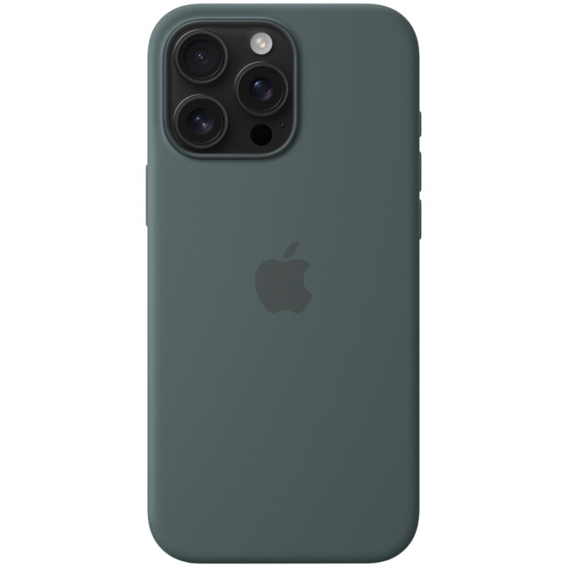 iPhone 16 Pro Max Silicone Case with MagSafe - Lake Green,Model A3316
