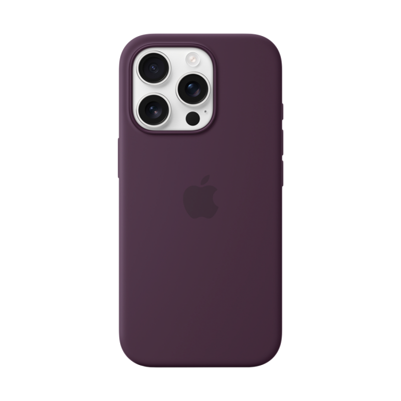 iPhone 16 Pro Silicone Case with MagSafe - Plum,Model A3315 - Image 2