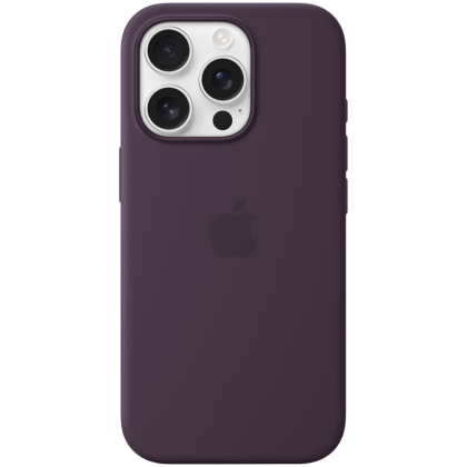 iPhone 16 Pro Silicone Case with MagSafe - Plum,Model A3315