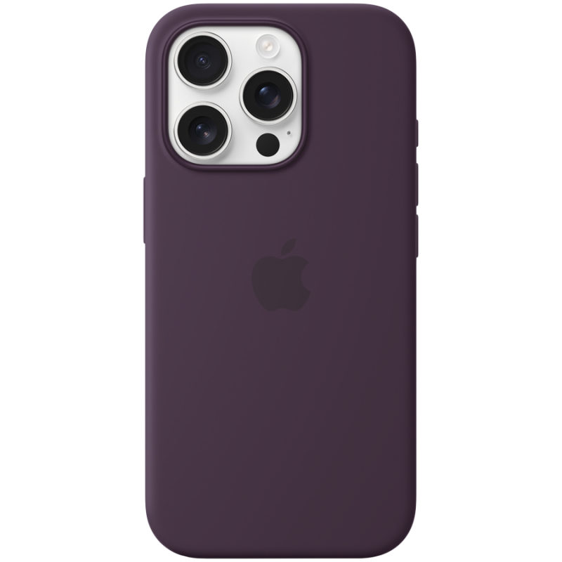 iPhone 16 Pro Silicone Case with MagSafe - Plum,Model A3315