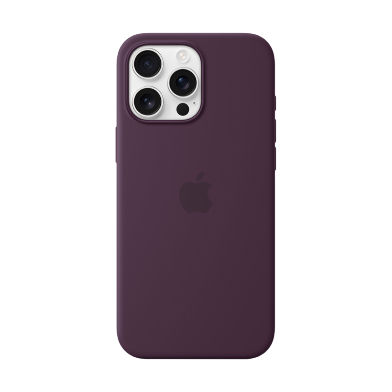 iPhone 16 Pro Max Silicone Case with MagSafe - Plum,Model A3316 - Image 2