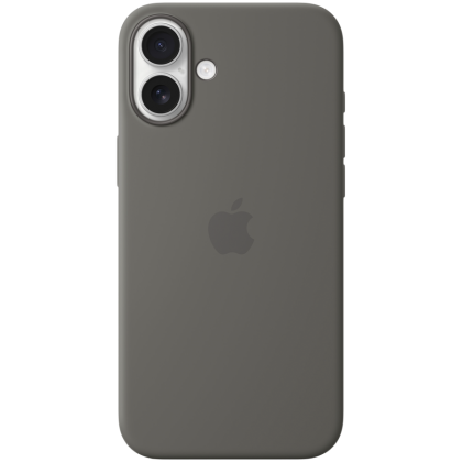 iPhone 16 Plus Silicone Case with MagSafe - Stone Gray,Model A3314