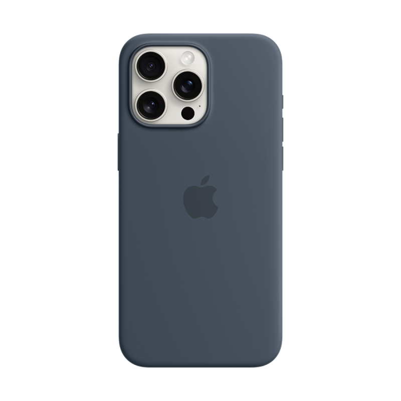 iPhone 15 Pro Max Silicone Case with MagSafe - Storm Blue,Model A3126 - Image 2
