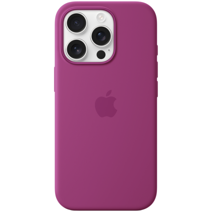 iPhone 16 Pro Silicone Case with MagSafe - Fuchsia,Model A3315