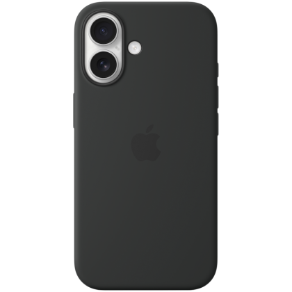 iPhone 16 Silicone Case with MagSafe - Black,Model A3313